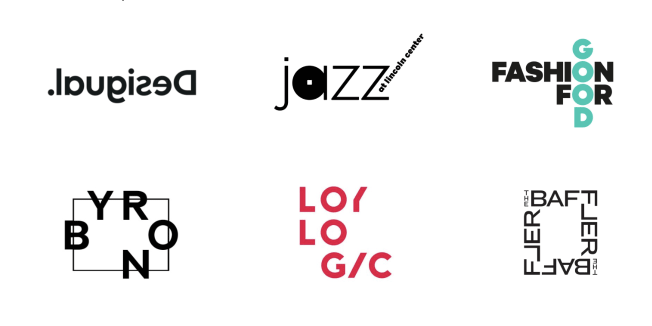 aranjament haotic pentru logo design