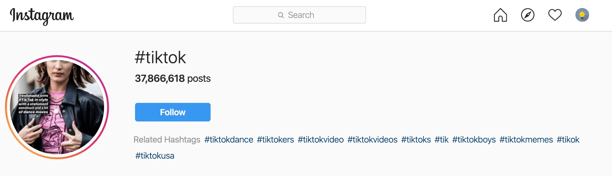 postari tiktok pe instagram