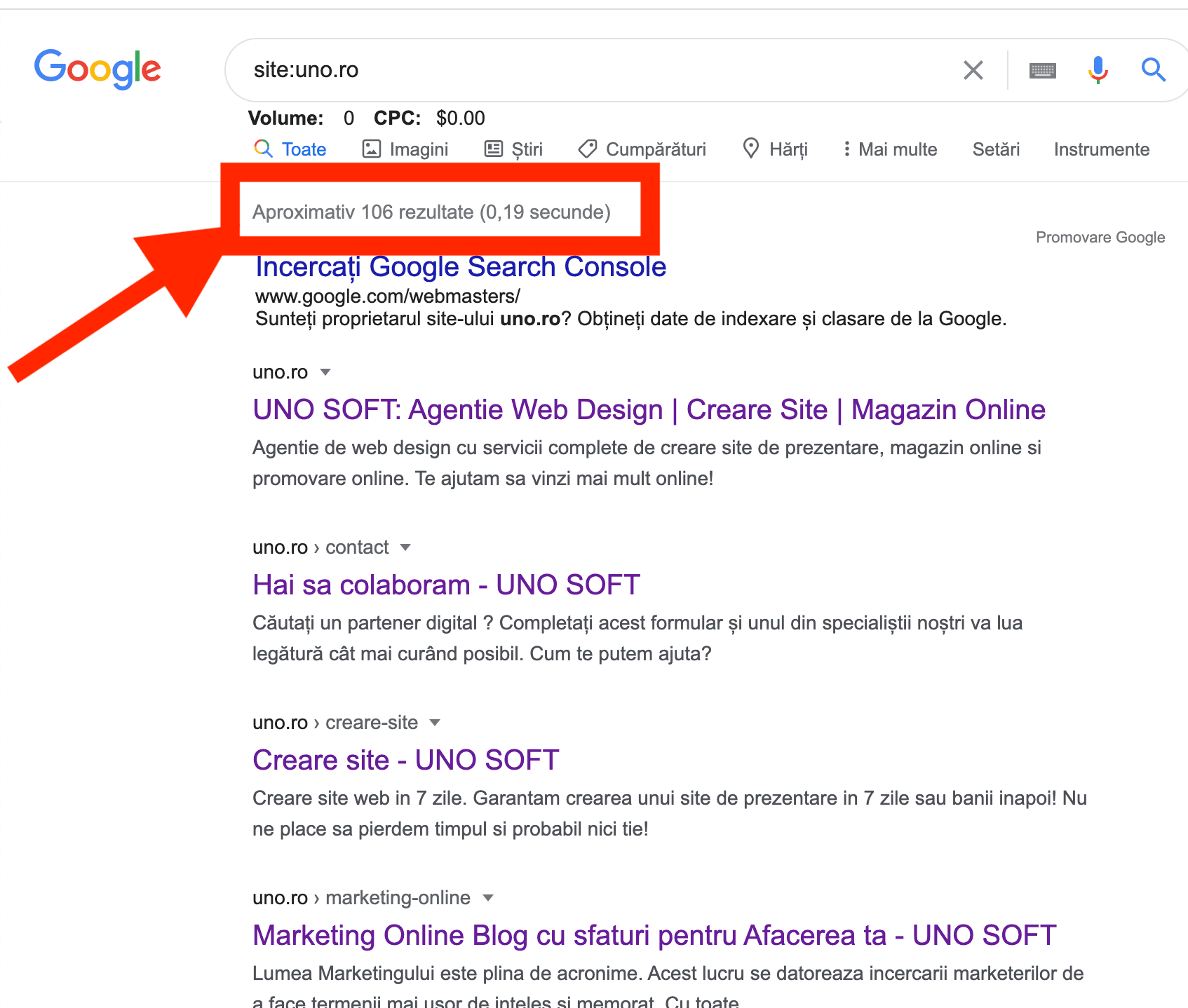 cautare pe google uno.ro